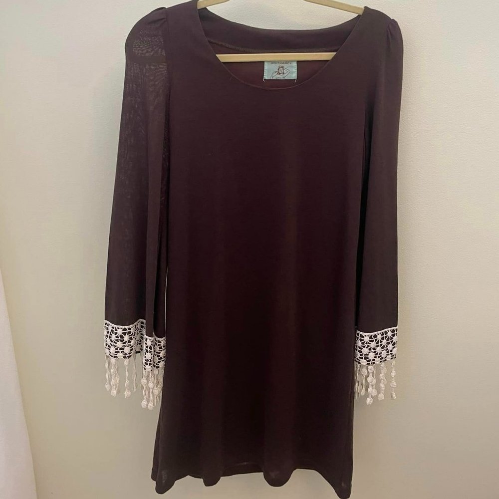 Brown Longsleeves Judith March Dress